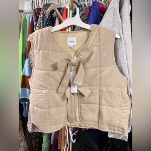 Gilli Tan Quilted Vest
